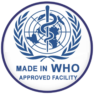 Made in WHO Approved Facility