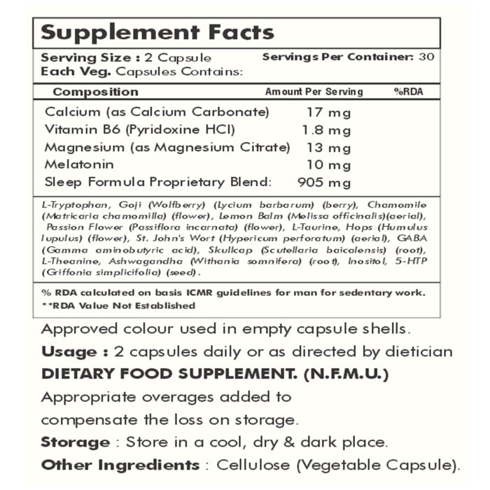 Sleep Formula - Theia's Dream (60 Caps) - Image 3